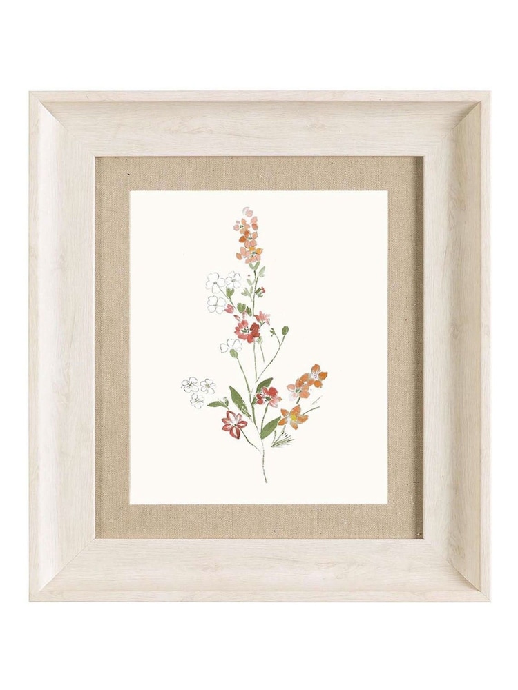 Voyage Orange Tilly Orange Flower Birch Framed Print - Image 2 of 2