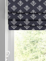 Laura Ashley Blue Lady Fern Made To Measure Roman Blinds - Image 2 of 6