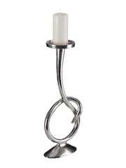 Fifty Five South White Twist Candle Holder - Image 2 of 4