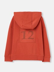 Joules Parkside Orange Hooded Sweatshirt - Image 2 of 6