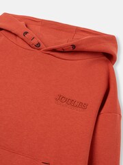 Joules Parkside Orange Hooded Sweatshirt - Image 3 of 6