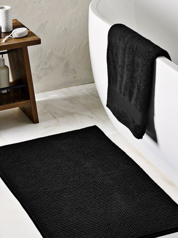 Black Bobble Bath Bath Mat - Image 1 of 5
