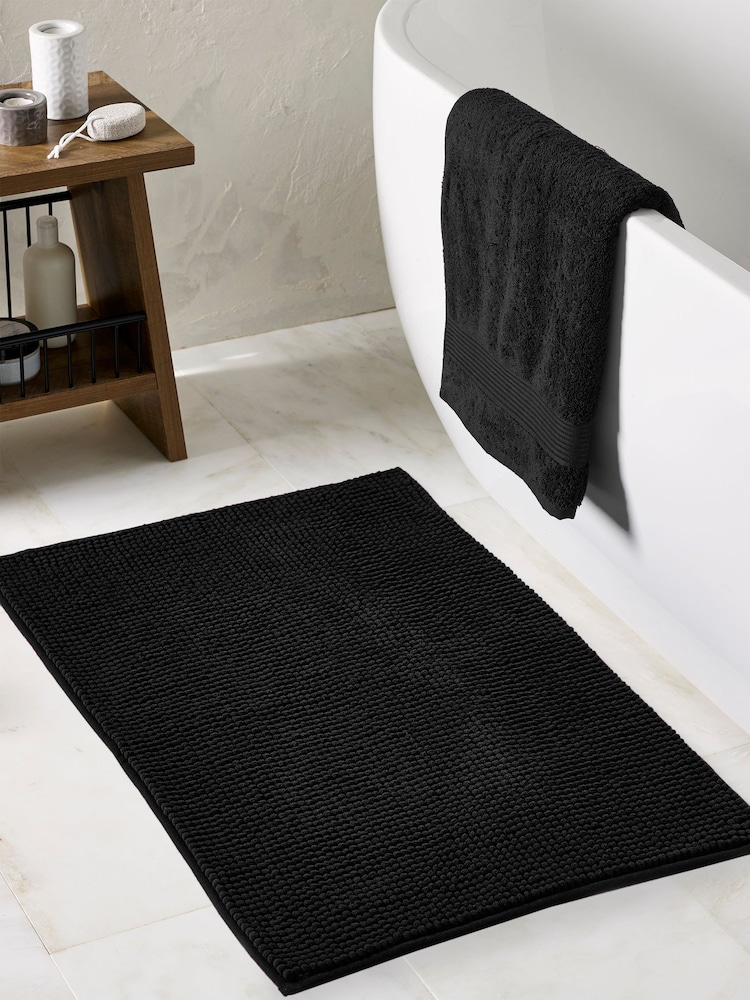 Black Bobble Bath Mat - Image 3 of 5