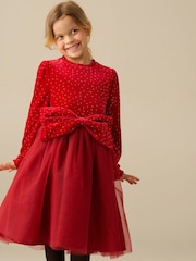 Angel & Rocket Red Elsie Velvet Tulle Dress - Image 4 of 6