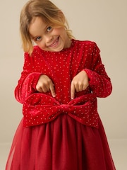 Angel & Rocket Red Elsie Velvet Tulle Dress - Image 6 of 6
