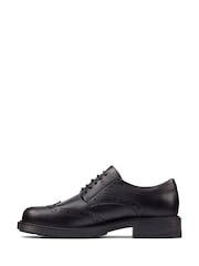 Clarks Black Standard Fit (F) Leather Orinoco 2 Limit Shoes - Image 2 of 7