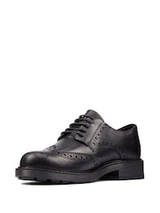 Clarks Black Standard Fit (F) Leather Orinoco 2 Limit Shoes - Image 4 of 7