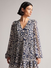 Синее платье мини свободного кроя Ted Baker Trissa - Изображение 1 из 4