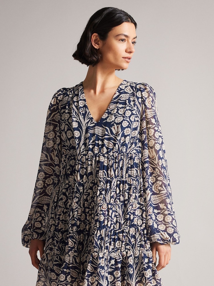 Синее платье мини свободного кроя Ted Baker Trissa - Изображение 1 из 4