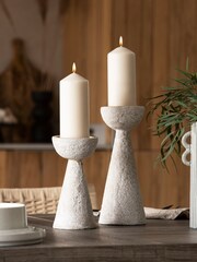 Natural Ecomix Pillar Candlestick Holder - Image 3 of 6