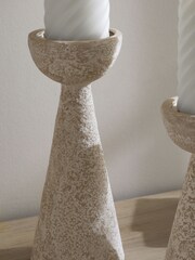 Natural Ecomix Pillar Candlestick Holder - Image 4 of 6