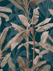 Graham & Brown Blue Borneo 10M Wallpaper - Image 2 of 3