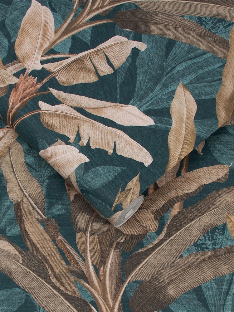 Graham & Brown Blue Borneo 10M Wallpaper - Image 3 of 3 Graham & Brown Blue Borneo 10M Wallpaper - Image 3 of 3