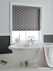 Laura Ashley Grey Lady Fern Made To Measure Roman Blinds - Image 5 of 6