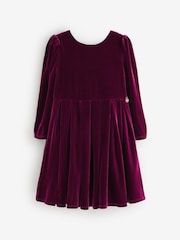 Angel & Rocket Red Grace Velvet Bow Back Dress - Image 7 of 10