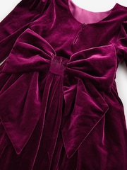 Angel & Rocket Red Grace Velvet Bow Back Dress - Image 9 of 10