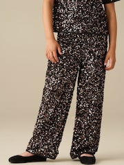 Angel & Rocket Black Leona Sequin Trousers - Image 1 of 3