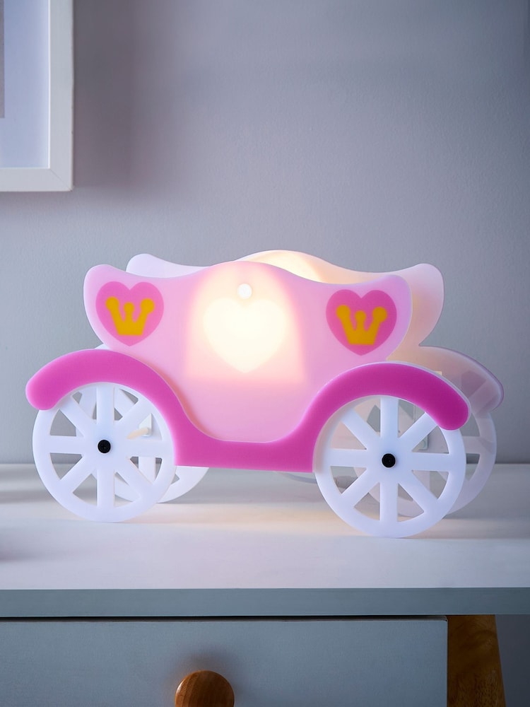 glow Pink Princess Carriage Table Lamp - Image 1 of 4