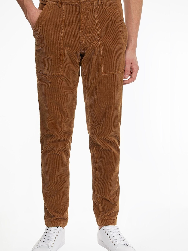 Tommy Hilfiger Brown Denton Corduroy Chinos - Image 1 of 6