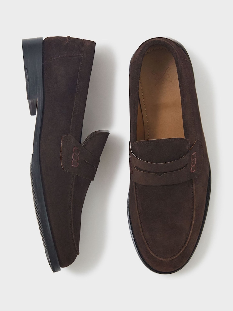 Crew Clothing Brown Smart Suede Loafers - Image 4 of 4