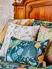 The Chateau by Angel Strawbridge Green Emerald Fan Cushion - Image 1 of 4