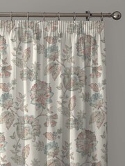 D&D Pink Indira Pencil Pleat Curtains - Image 2 of 3