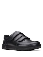 Clarks Black Multi Fit Leather Fawn Bar Shoes - Image 3 of 7