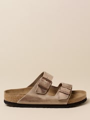 Birkenstock Brown Arziona Oiled Leather Tobacco Sandals - Image 1 of 5