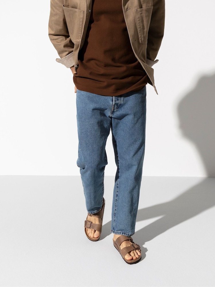 Birkenstock Brown Arziona Oiled Leather Tobacco Sandals - Image 5 of 5