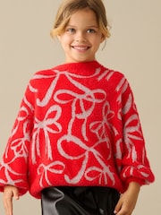 Rot - Angel & Rocket Livia Bow Jumper - Bild 7 von 7
