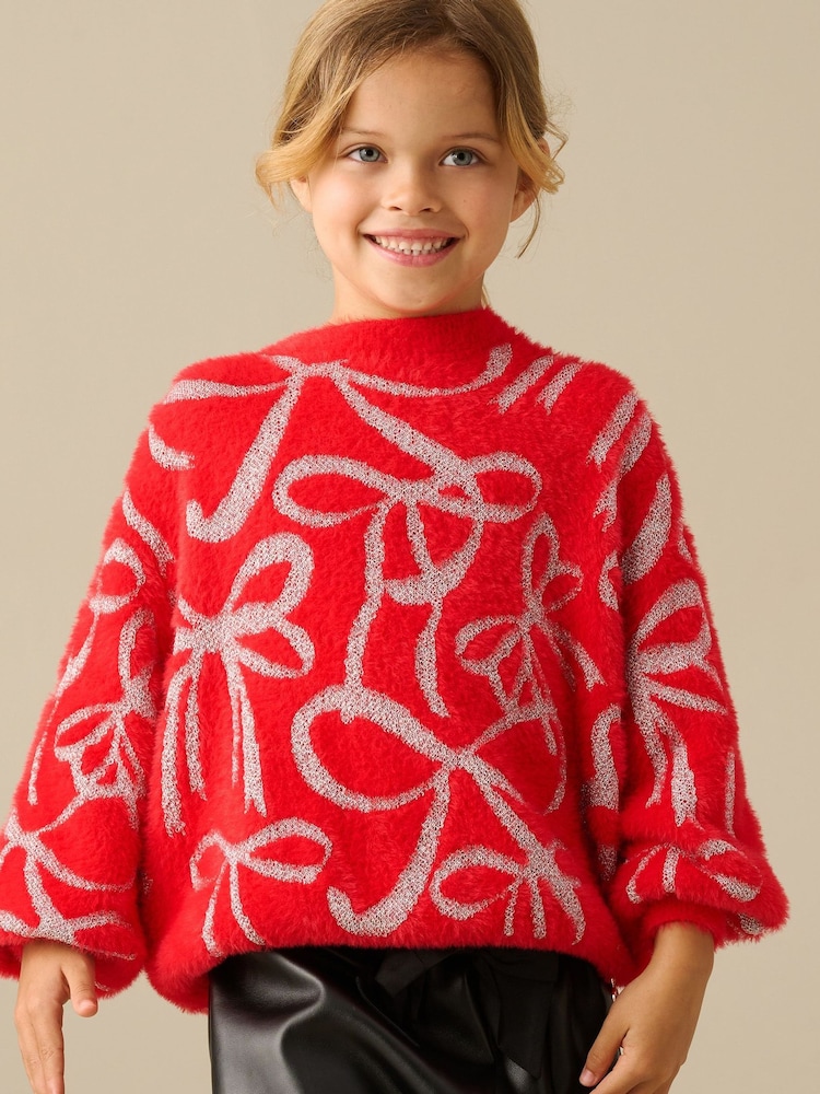 Rot - Angel & Rocket Livia Bow Jumper - Bild 7 von 7 Rot - Angel & Rocket Livia Bow Jumper - Bild 7 von 7