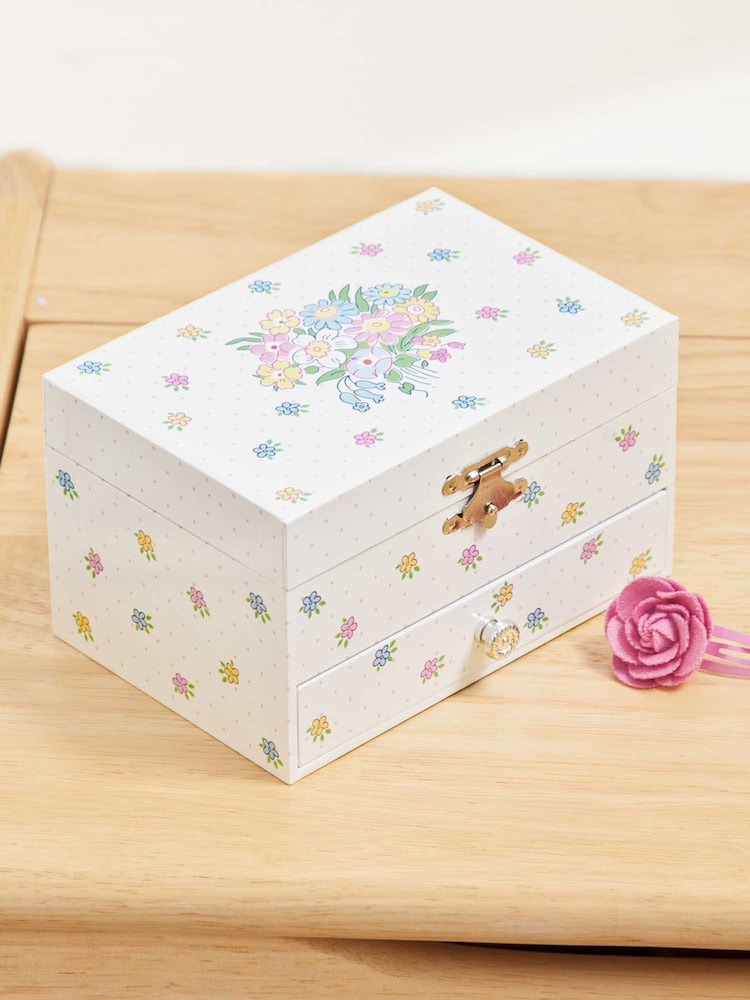 JoJo Maman Bébé Pretty Floral Musical Jewellery Box - Image 2 of 5