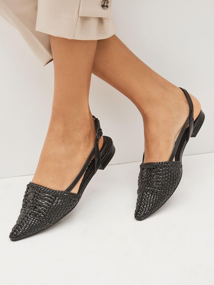 črna - Tkani čevlji z odprto peto Forever Comfort® - Slika 1 iz 7