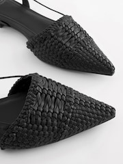 črna - Tkani čevlji z odprto peto Forever Comfort® - Slika 5 iz 7