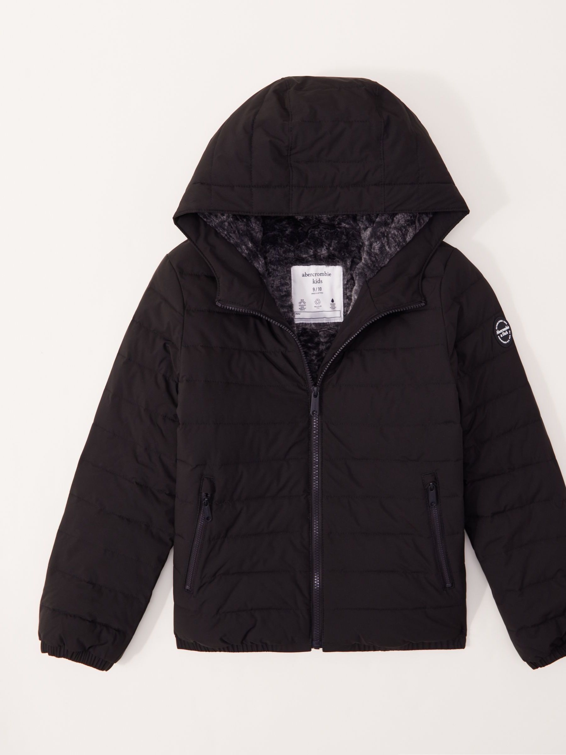 Abercrombie & fitch hooded padded jacket hotsell