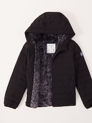 Abercrombie & Fitch Black Cosy Padded Jacket - Image 2 of 5