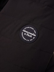 Abercrombie & Fitch Black Cosy Padded Jacket - Image 4 of 5