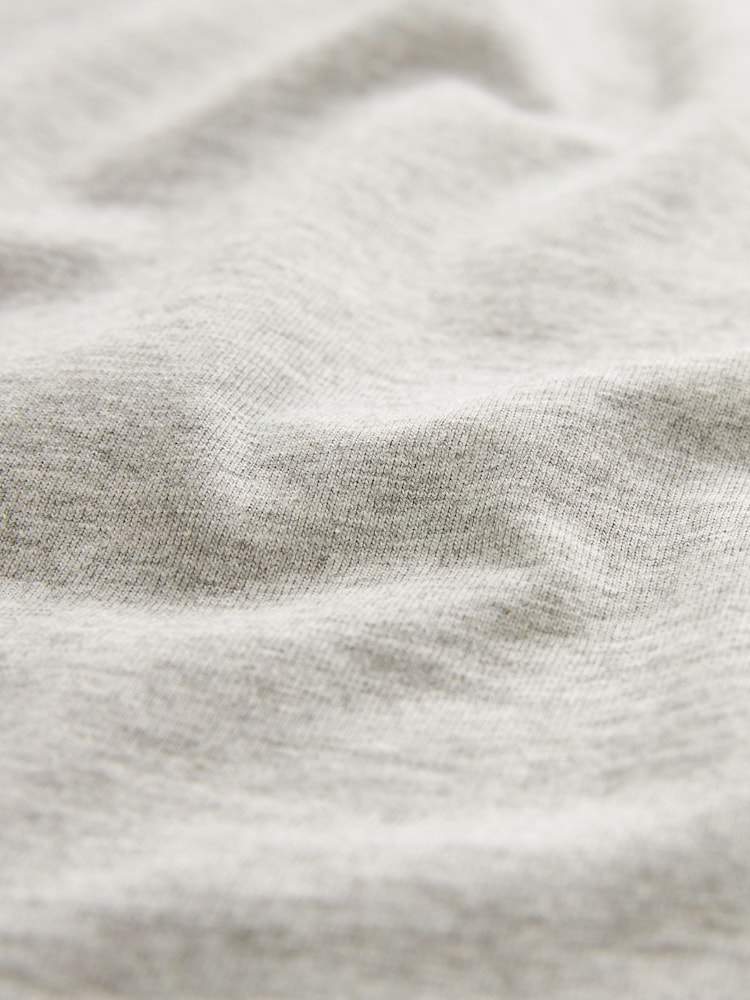 Black/Slate/Grey Marl/White/Navy/Blue Slim Fit Essential Cotton T-Shirts 6 Pack - Image 15 of 16