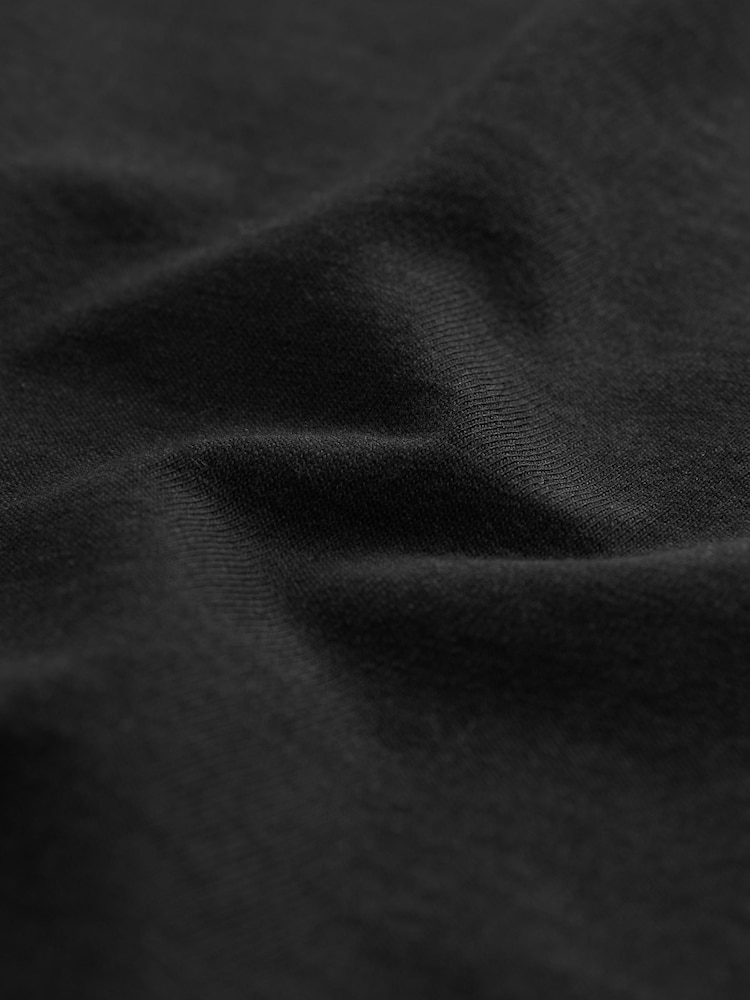 Black/Slate/Grey Marl/White/Navy/Blue Slim Fit Essential Cotton T-Shirts 6 Pack - Image 16 of 16