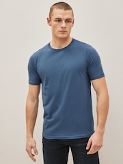 Black/Slate/Grey Marl/White/Navy/Blue Slim Fit Essential Cotton T-Shirts 6 Pack - Image 6 of 16