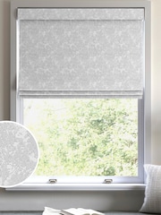 Platinum Silver Evin Made To Measure Roman Blinds - Image 1 of 6
