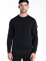 Luke 1977 Warren Jet Black Sweatshirt - Image 1 of 4