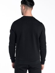 Luke 1977 Warren Jet Black Sweatshirt - Image 2 of 4