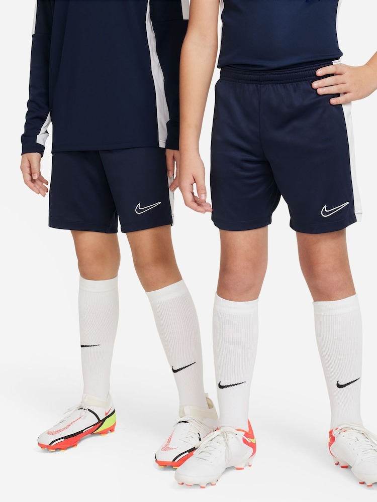 Nike Navy/White Dri-FIT Academy Training Shorts - Image 1 of 10