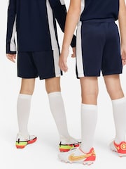 Nike Navy/White Dri-FIT Academy Training Shorts - Image 2 of 10