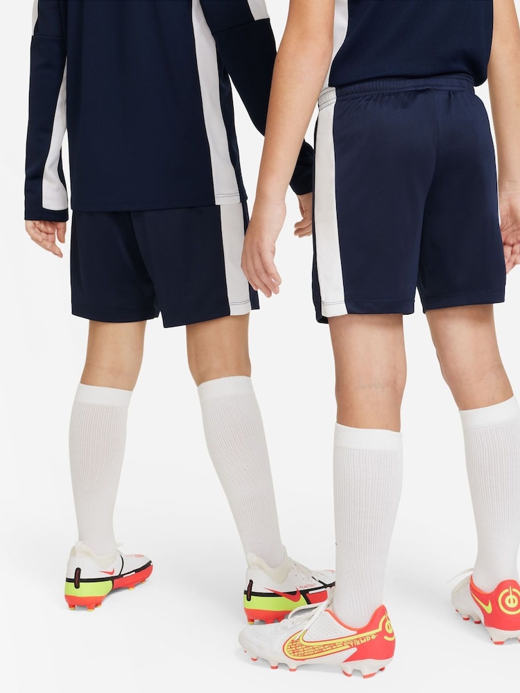 Nike Navy/White Dri-FIT Academy Training Shorts - Image 2 of 10