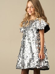 Angel & Rocket Silver Leona Sequin Dress - Image 4 of 4