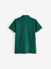 Green Dark Short Sleeve Polo Shirt (3-16yrs) - Image 2 of 2