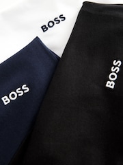 BOSS Black/White/Navy Classic 100% Cotton T-Shirts 3 Pack - Image 9 of 10
