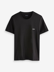 BOSS Black/White/Navy Classic 100% Cotton T-Shirts 3 Pack - Image 6 of 10